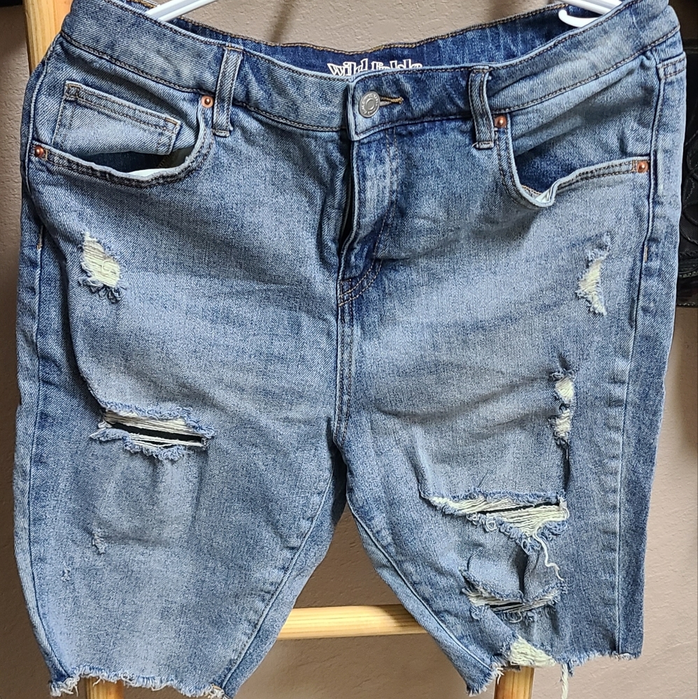 High-waisted shorts